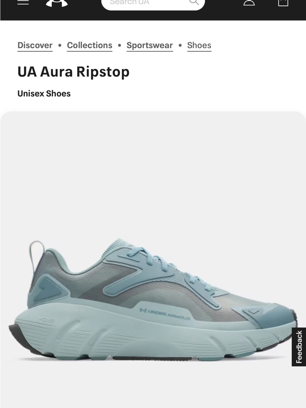Under Armour UA Aura Ripstop Women's Light Blue Athletic Sneakers